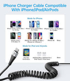 iPhone Charger Cable for Car, Retractable Charging Cord Compatible - Image 6