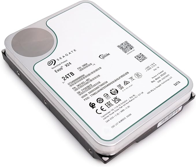Seagate Exos X24 24TB Enterprise Hard Drive HDD SATA 6Gb/s 512MB Cache 7200 RPM - Image 4
