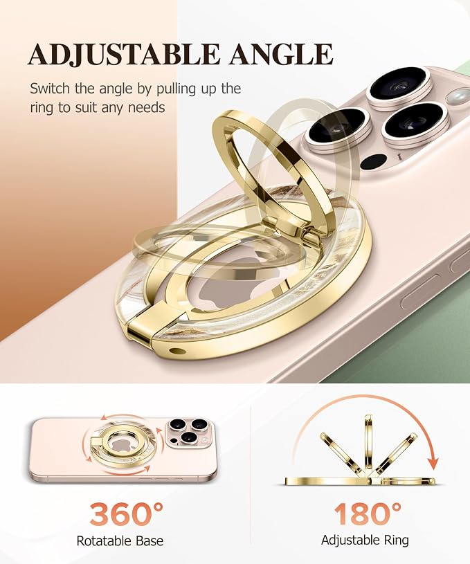 GVIEWIN Magnetic Phone Ring Holder, Compatible - Image 3