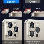 Esanik 2 Pack for iPhone 15 Pro/iPhone 15 Pro Max Camera Lens Protector - Image 3