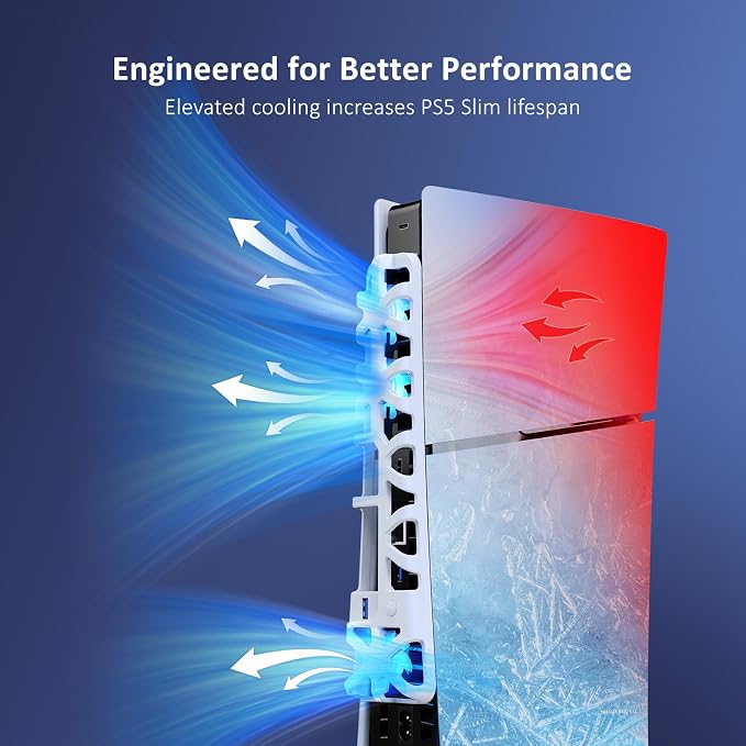 NexiGo PS5 Slim Silent Enhanced Cooling Fan - Image 2