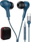 USB C Headphone for Samsung S26 S25 FE S24 A16 A17 Wired Earbuds Magnetic by AFGHOA
