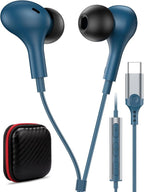 USB C Headphone for Samsung S26 S25 FE S24 A16 A17 Wired Earbuds Magnetic by AFGHOA