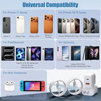 Dual Port USB A/C Charger for iPhone 16 Pro 10FT Woven USB C Fast Cable - Image 3