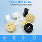 Desk Grommet, 1 in 25 mm Silicone Rubber Grommets, Flexible Wall Cord Pass - Image 2