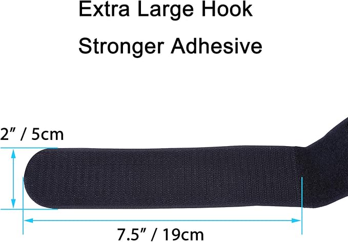 Extra Large 4 Pack 2 x 48 Inches Hook and Loop Strap, Reusable Fastening Cable - Image 6
