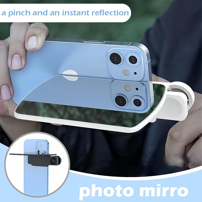 Mirror Effect Lens, Smartphone Camera Mirror Reflection Clip Kit Phone Camera - Image 6