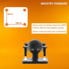 iBOLT 25mm / 1 inch Metal AMPS Adapter Plate - Image 5