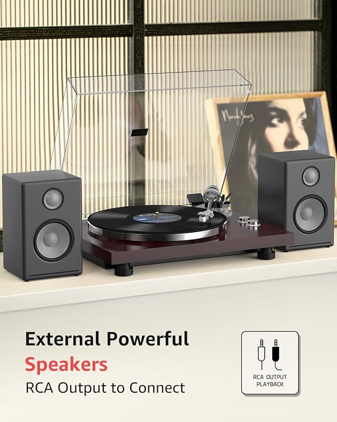 Turntable Record Player Wireless Output Carbon Fiber Tonearm Vinyl Player - Image 7