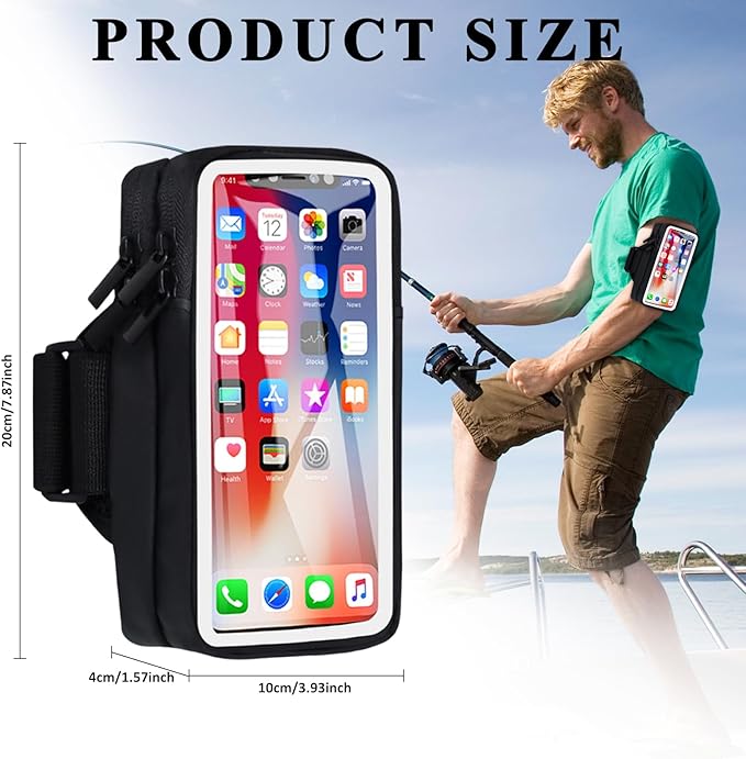 Phone Holder for Running Armband Cell Phone Holder iPhone 16 16e 15 14 13 12 11 - Image 5