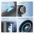 JISULIFE Portable Fan Pro1S 2025, 40Hrs Max Cooling Personal Handheld Fan - Image 2