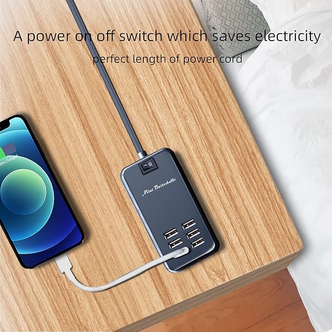 USB Charger Station, 6 Port Desktop Charging Station - Image 7