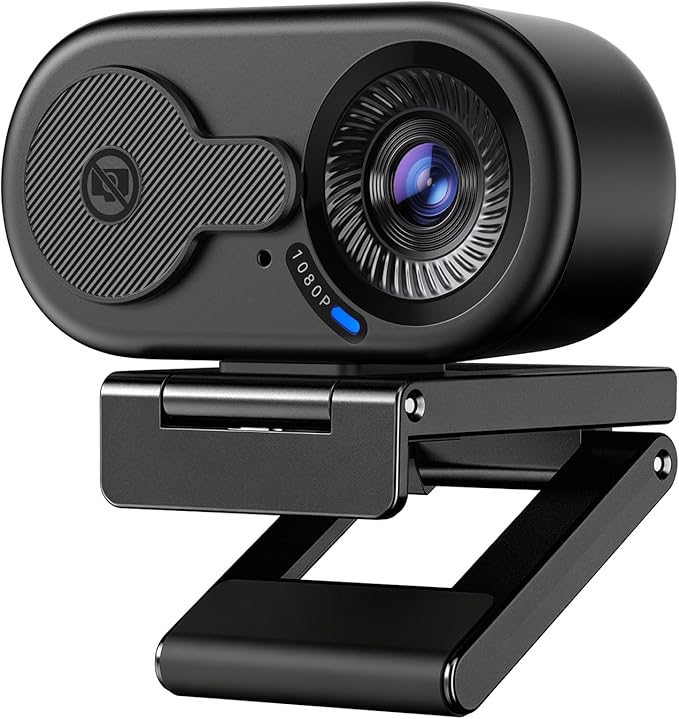 EMEET C100 1080P Webcam for PC, Fixed Focus, 66° FOV, Built-in Mic, Privacy by EMEET