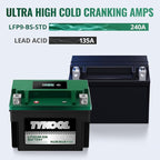 TYKOOL YTX9-BS -STD 240CCA Lithium LiFePO4 Motorcycle Battery, 2X Cranking Amps - Image 6