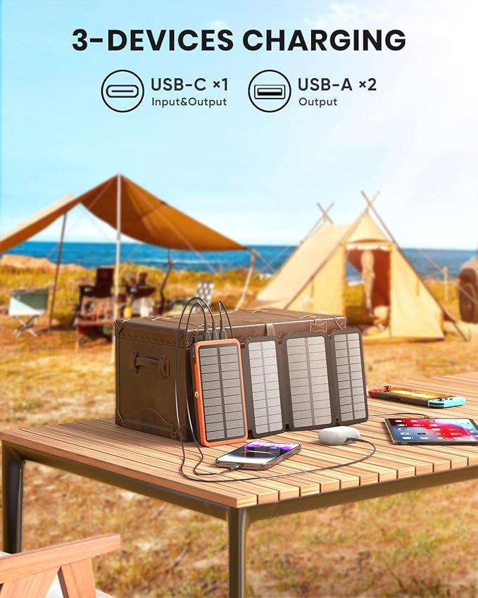Hiluckey Solar Charger Power Bank 27000mAh - Image 5