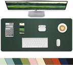 Leather Desk Protector, Non-Slip PU Laptop Mat, Waterproof Writing Pad by cebowa