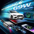 Fast Car Charger with Starlight, 4 in 1 Retractable Car Charger, 69W USB C - Image 5