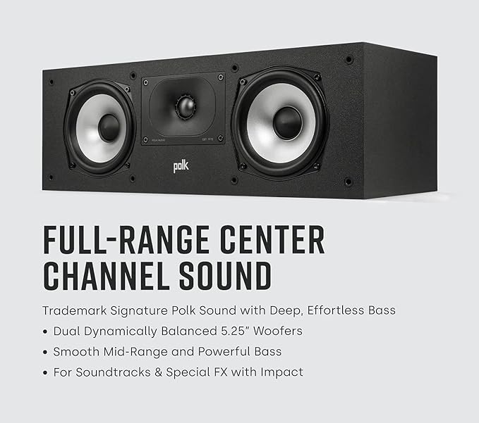 Polk Monitor XT30 Compact Center Channel Speaker - Image 2