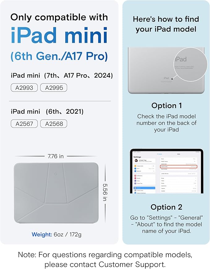 MOFT Dynamic Folio Case for iPad mini 7 A17 Pro 2024 & iPad mini 6th A15 2021 - Image 2