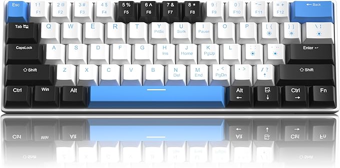 60% Mechanical Gaming Keyboard, Mixed Color Keycaps Gaming Keyboard - Image 9