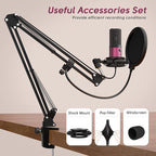 FIFINE Podcast Microphone Kit-USB PC Computer Recording Microphone, Condenser - Image 6