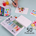 KOVIEDE 50 Sheets 4x6 Watercolor Postcards, 140lb/300gsm 100% Cotton Blank - Image 2