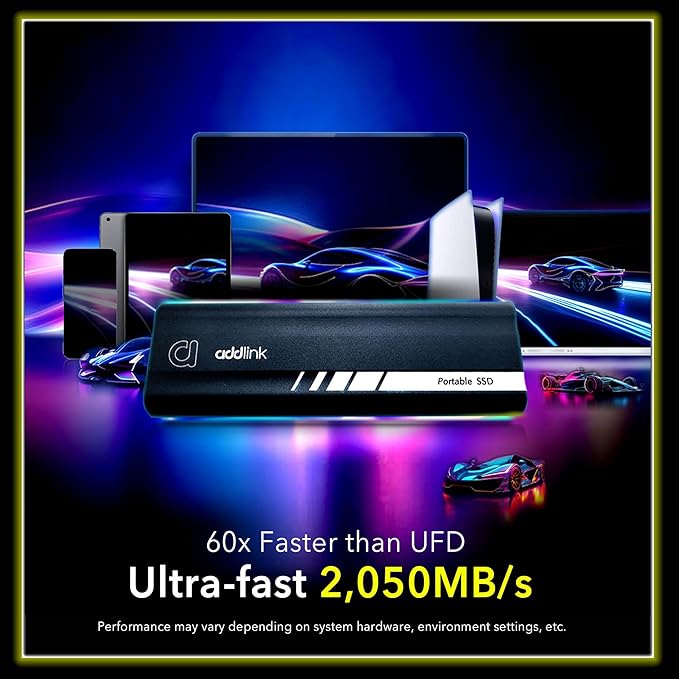 Addlink P21 2TB Portable External SSD, 000MB/s Read, USB 3.2 Gen 2x2, - Image 2