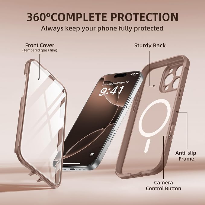 BERFY Magnetic for iPhone 16 Pro Max Case, Compatible - Image 8