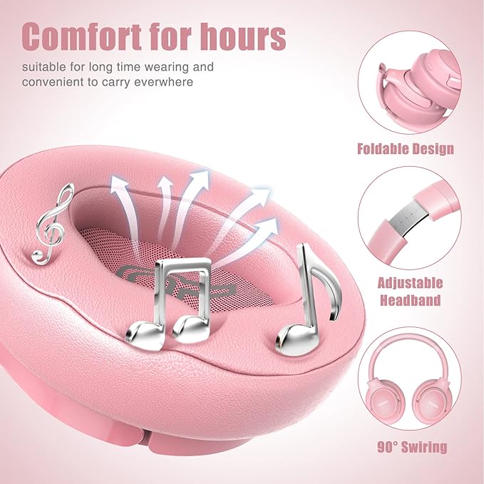 BERIBES Bluetooth Headphones Over Ear, 65H Playtime and 6 EQ Music Modes - Image 4
