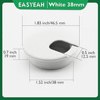 10 Pcs Desk Grommet 1-1/2" / 38 mm, Desk Cord Hole Cover, Cable Grommet ABS - Image 8