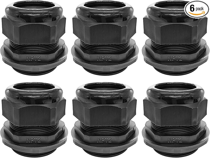 Cable Glands-PENGLIN 2” NPT Nylon Cable Connector, IP68 Waterproof Strain by PENGLIN