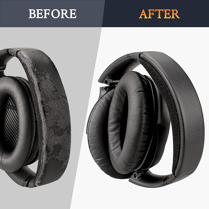 SOULWIT Ear Pads Cushions + Headband + Silicone Earpads Cover Protector - Image 4