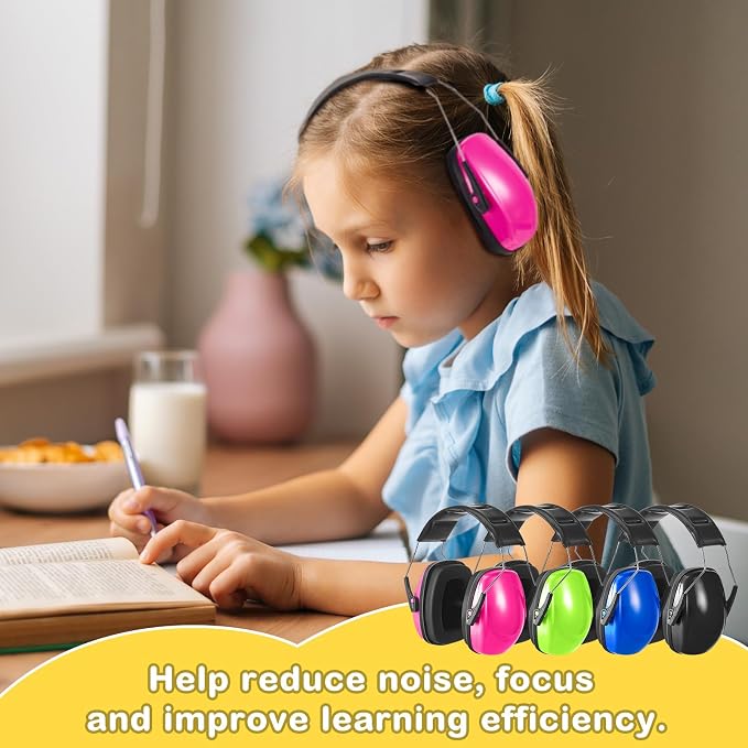 Amylove 12 Pcs Kids Ear Protection Noise Cancelling Headphones Ear Muffs Bulk - Image 5
