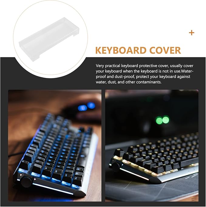 1pc Keyboard Cover Water- Case Transparent Keyboard Protector Cover Protective - Image 5