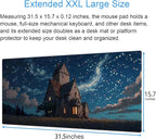 Anime Art Starry Sky Castle Desk Mat - Image 2