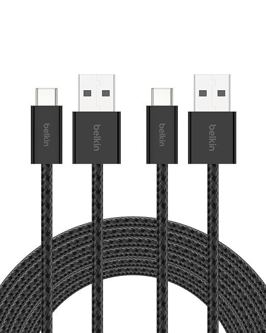 Belkin USB A to USB C Cable 2-Pack, 15W by Belkin