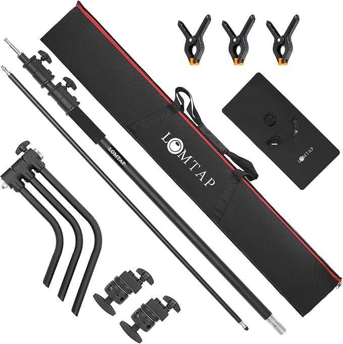 LOMTAP C Stand Light Stand Stainless Metal Photography Kit - Image 9