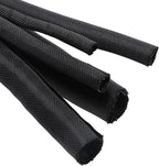 Braided Wire Loom Mesh Woven Black Split Sleeving by Sunnarepoon