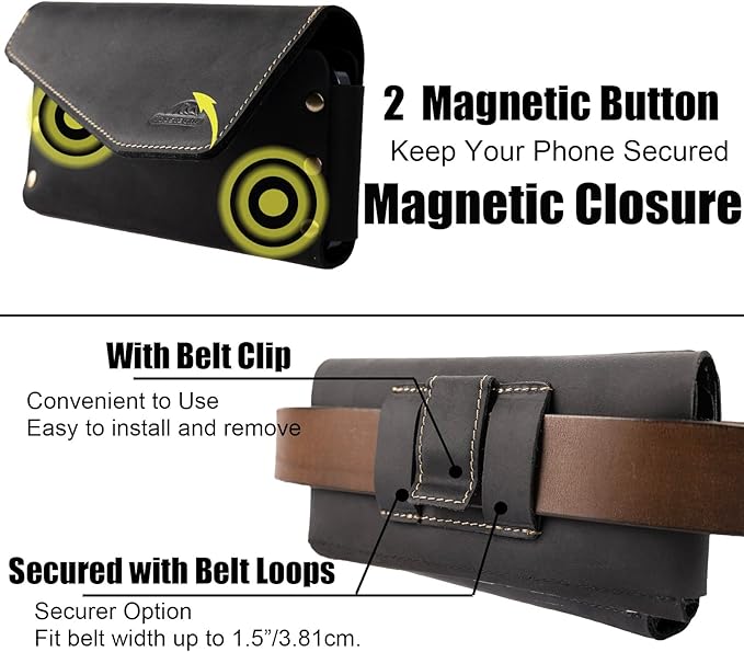 Topstache Leather Phone Holster - Image 5