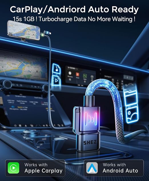 SHEZI 4-in-1 USB C Cable Nylon iPhone Charger Cord - Image 6