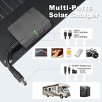 100W 22V ETFE Folding Portable Solar Panel, IP67 Waterproof Foldable 24% High - Image 7
