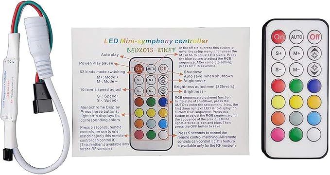 RGBZONE DC 5-24V Mini 21 Key IR Infrared Wireless RGB Remote Controller - Image 7