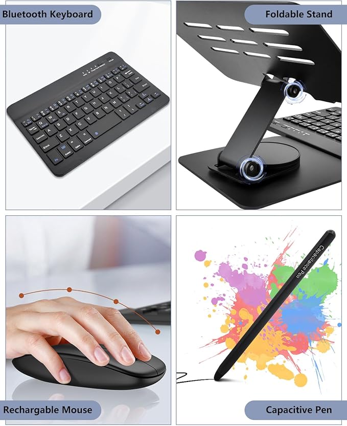 for Samsung Galaxy Z Fold 7 6 5 4 All Fold Smartphones Bluetooth Keyboard Stand - Image 3