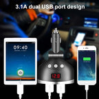 Car Charger, 120W 3-Socket Cigarette Lighter Power Adapter DC Splitter 3.1A - Image 2