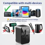 Universal Travel Adapter Worldwide, GaN Fast Charging - Image 5
