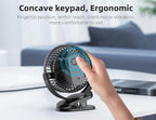 USB Personal Clip on Fan 5000mAh Battery Operated 6in, Type C, 3 Speed - Image 6