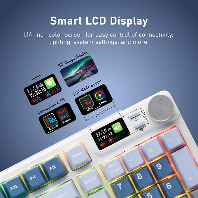iRocks K85R Wireless RGB Backlit Mechanical Gaming Keyboard - Image 3