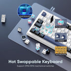 RedThunder K95 Wireless Mechanical Keyboard, TFT Screen & Knob, Tri-Mode - Image 6