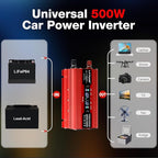 LVYUAN 500W Car Power Inverter 12V to 110V DC to AC - Image 4
