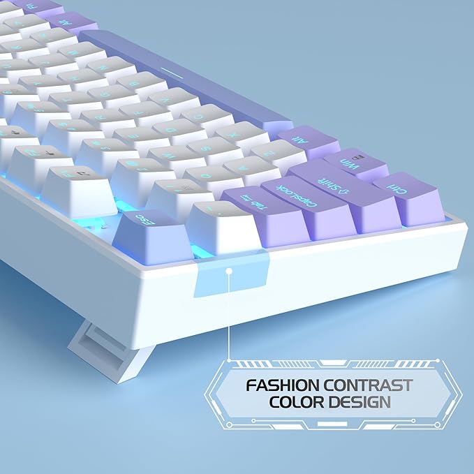 MageGee 75% Mechanical Gaming Keyboard, LED Blue Backlit, 87 Keys Compact TKL - Image 4